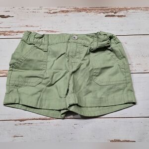 🌺3/$20 The Children's Place Shorts Army Green Adjust Waist Cuffed Summer Girl 6